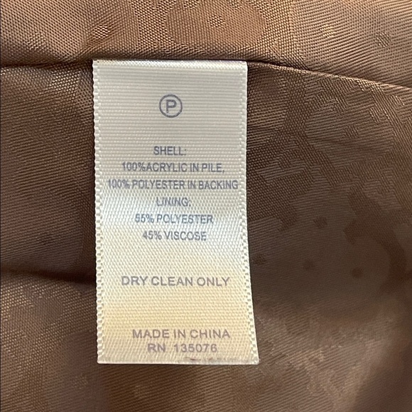 C. Wonder Faux Fur Vest Brown Black Cream Medium Apres Ski Boho Luxe - Picture 5 of 5